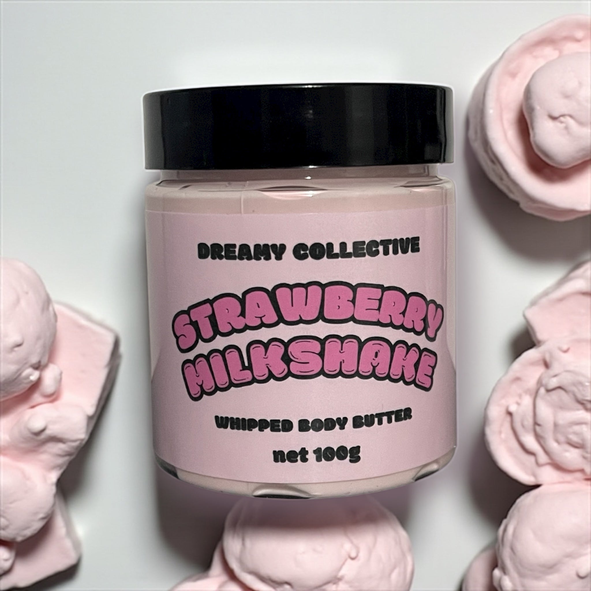 While Strawberry Milkshake