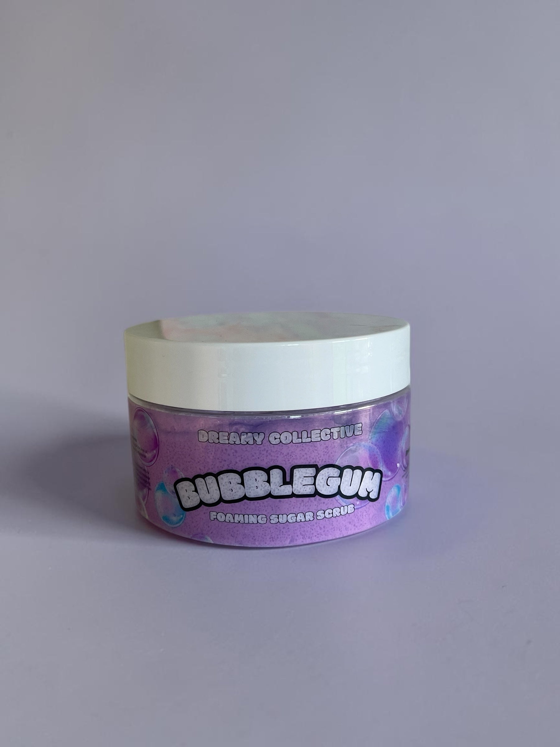 Bubblegum foaming scrub