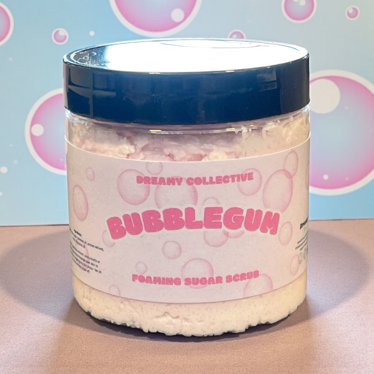 Bubblegum foaming scrub
