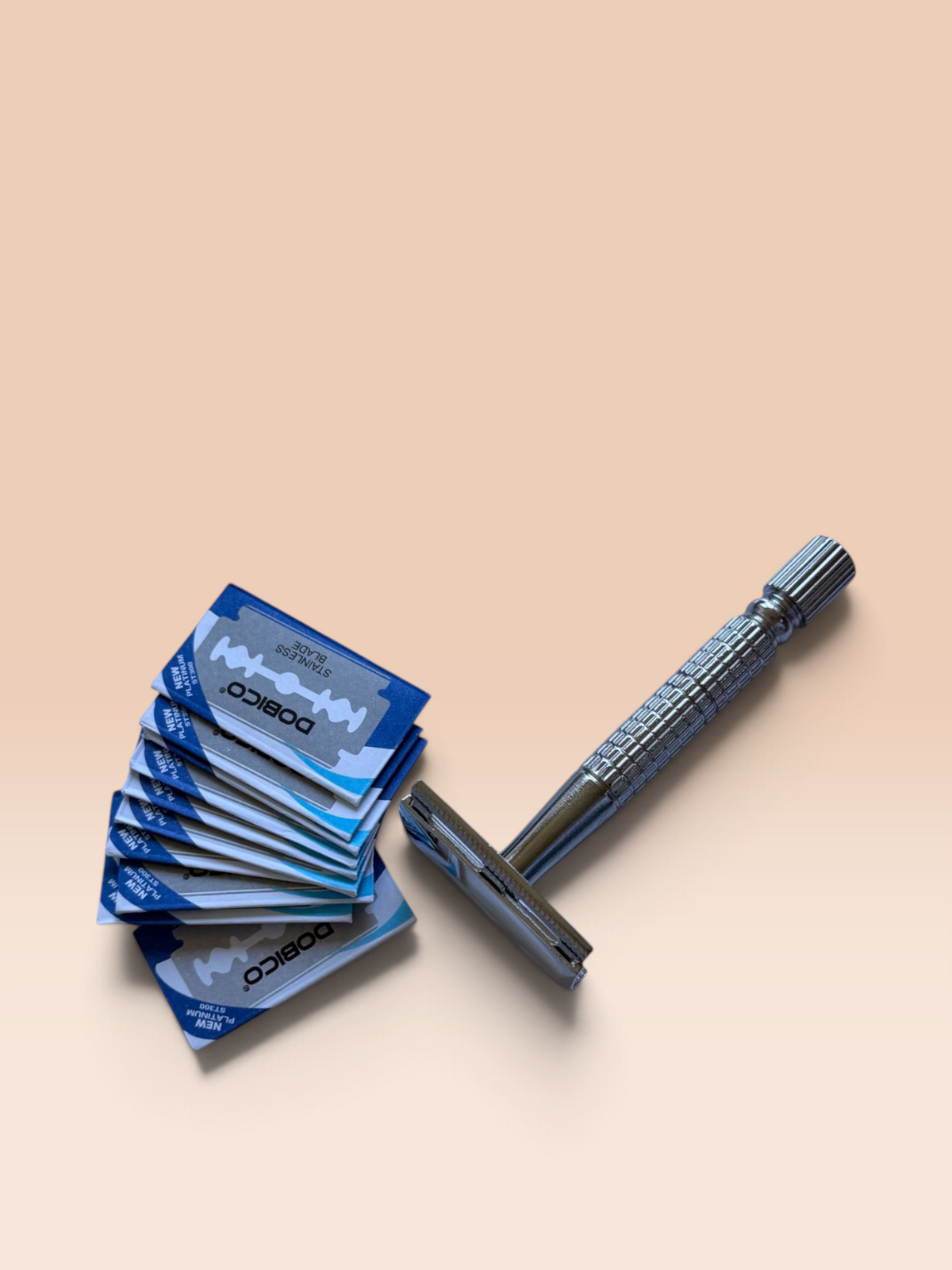 Stainless steel safety razor